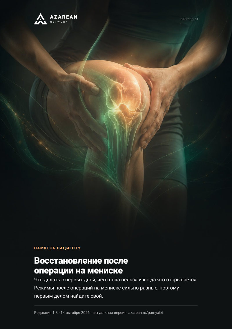 Памятка мениск - лист 1