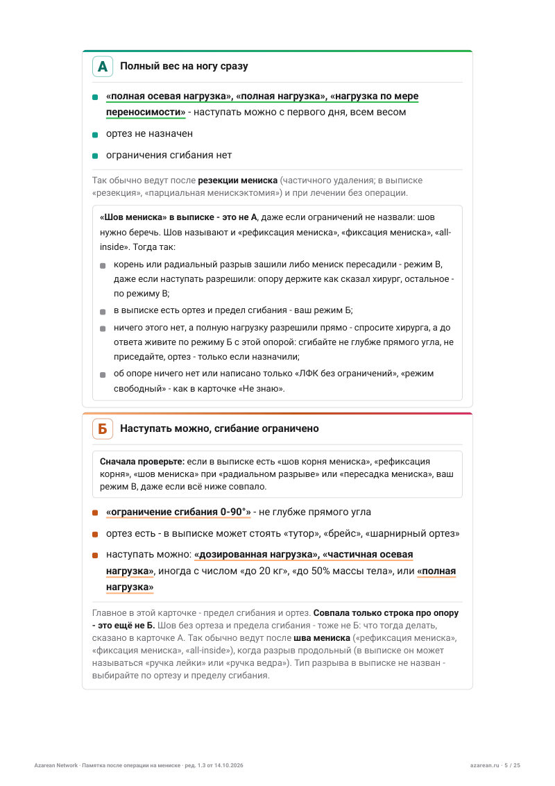 Памятка мениск - лист 5