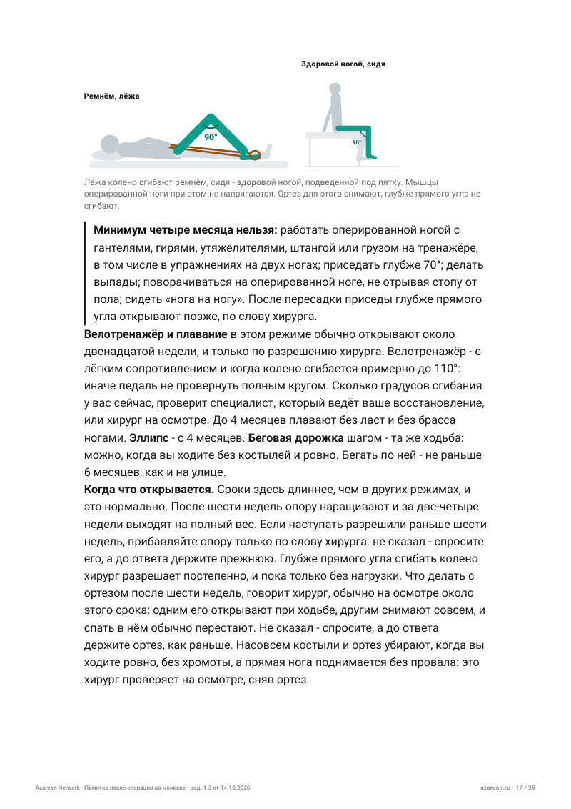 Памятка мениск - лист 17